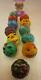 Rare Vintage 1980s/90s Knockoff Madball Plastic Gumball Prizes Lot Of 12