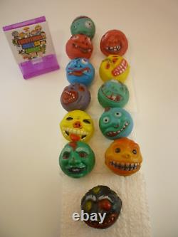 RARE Vintage 1980s/90s Knockoff Madball Plastic Gumball Prizes Lot of 12