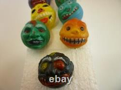 RARE Vintage 1980s/90s Knockoff Madball Plastic Gumball Prizes Lot of 12