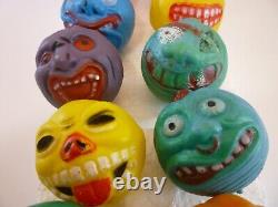 RARE Vintage 1980s/90s Knockoff Madball Plastic Gumball Prizes Lot of 12