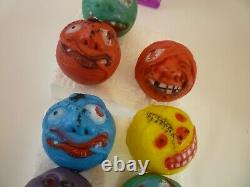 RARE Vintage 1980s/90s Knockoff Madball Plastic Gumball Prizes Lot of 12