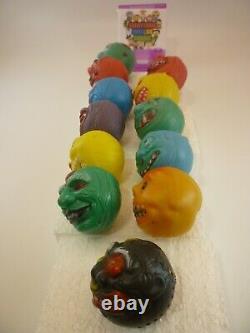 RARE Vintage 1980s/90s Knockoff Madball Plastic Gumball Prizes Lot of 12