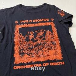 RARE Vintage 1990s Orange Halloween Type O Negative Orchestra of Death Band