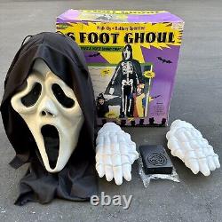 RARE Vintage 1996 Fun World 6FT GHOUL Halloween Decoration LED SCREAM GHOSTFACE