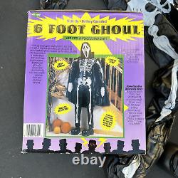 RARE Vintage 1996 Fun World 6FT GHOUL Halloween Decoration LED SCREAM GHOSTFACE