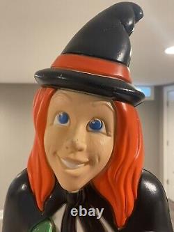 RARE Vintage 1997 Grand Venture Blow Mold Witch Halloween 40 tall Made in USA