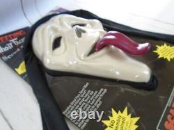 RARE Vintage 2000 Fun World SCREAM Whassup Tongue Bleeding Halloween Mask NIB