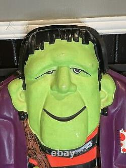 RARE Vintage 38 HUGE Frankenstein Halloween Wall Decoration Vacuform Plastic