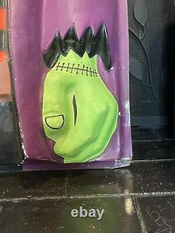 RARE Vintage 38 HUGE Frankenstein Halloween Wall Decoration Vacuform Plastic