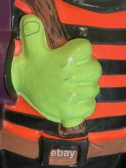 RARE Vintage 38 HUGE Frankenstein Halloween Wall Decoration Vacuform Plastic