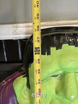 RARE Vintage 38 HUGE Frankenstein Halloween Wall Decoration Vacuform Plastic