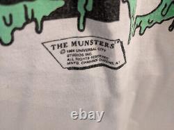 RARE Vintage 80's 90's The Munsters Character T-Shirt White Size M Munster