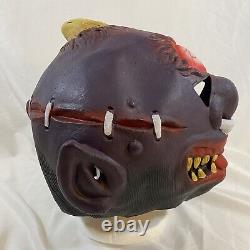 RARE Vintage 80's MADBALLS Horn Head Rubber Halloween Mask! TCFC / AmToy HORROR