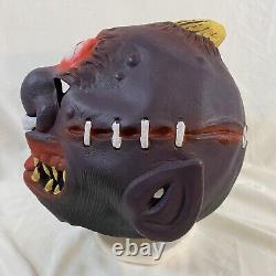 RARE Vintage 80's MADBALLS Horn Head Rubber Halloween Mask! TCFC / AmToy HORROR