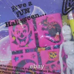 RARE Vintage 80s Lisa Frank HALLOWEEN HANDOUT Stickers party favors SEALED