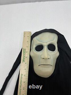 RARE Vintage 90's FANTASTIC FACES GHOUL MASK Easter Unlimited COTTON Hood GLOWS