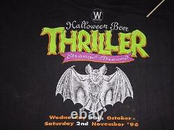 RARE! Vintage 90's Wetherspoon Halloween Beer THRILLER t-shirt Large mens