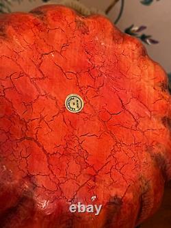RARE Vintage Bethany Lowe Black Cat Jack O' Lantern Halloween Container