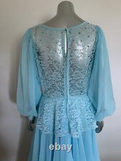 RARE Vintage CINDERELLA Fairy Halloween Adult Costume Ball Dress Size L / XL