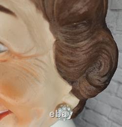 RARE Vintage Cesar Mask Queen Elizabeth 1980s Full Head