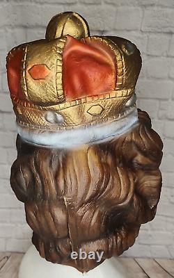 RARE Vintage Cesar Mask Queen Elizabeth 1980s Full Head