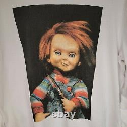 RARE Vintage Childs Play 2 Chucky Doll Universal Studios Licensed T Shirt 90s
