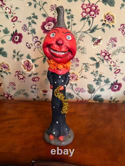 RARE Vintage Debra Schoch Large Pumpkin Head Halloween Clown 19