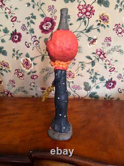 RARE Vintage Debra Schoch Large Pumpkin Head Halloween Clown 19