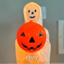 RARE Vintage EMPIRE 14 SMILING GHOST w PUMPKIN JOL Plastic Blow Mold! HALLOWEEN