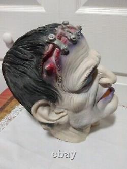 RARE Vintage Frankenstein Mask Monster Made in Germany Screws SCAREY DEAD LOOK