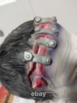 RARE Vintage Frankenstein Mask Monster Made in Germany Screws SCAREY DEAD LOOK