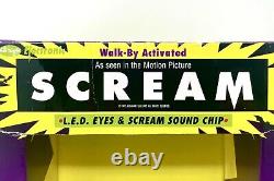 RARE Vintage Fun World SCREAM Electronic Wall & Door Plaque with Light Up Eyes