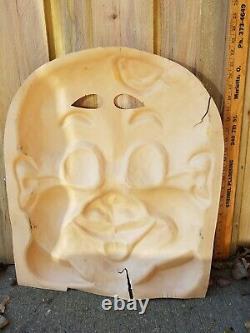 RARE Vintage GIANT 19 1/2 X 24 Halloween Mask store display