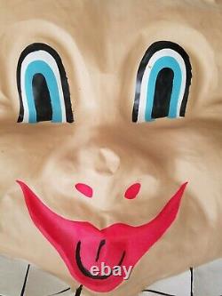 RARE Vintage GIANT 19 1/2 X 24 Halloween Mask store display