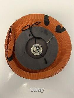 RARE Vintage Halloween Crepe Paper Black Cat Honeycomb Folding Lantern