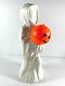 Rare Vintage Halloween Empire Blow Mold Ghost With Pumpkin
