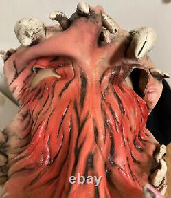 RARE Vintage Halloween Mask Be Something Studios 1998 BIG Fangs Faceless Monster