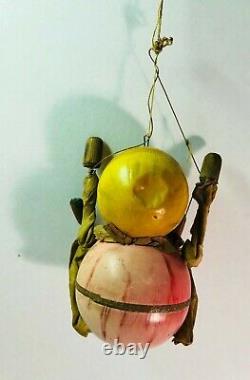 RARE Vintage Halloween PUPPET MECHANICAL JOL 1920s Litho Paper Wood Cloth HTF