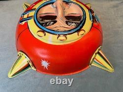RARE! Vintage Halloween Spiked Helmet Face Mask AMAZING CONDITION