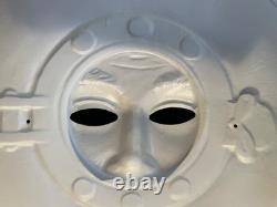 RARE! Vintage Halloween Spiked Helmet Face Mask AMAZING CONDITION