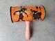 Rare Vintage Halloween Tin Noisemaker Cow Spooky Tree Cat Jack O Lantern 1920s