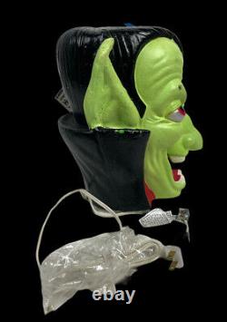 RARE Vintage Halloween Trendmasters Foam Blow Mold Light Dracula Vampire 93 Tag