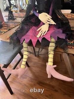 RARE Vintage Joe Spencer Gathered Traditions Shelf Sitter Halloween Witch 40