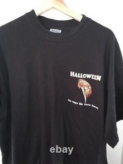 RARE Vintage Michael Myers Halloween Big Face Shirt Horror Movie