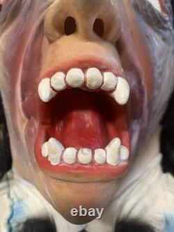 RARE Vintage TOPSTONE Nu-Skin Mask #1003 Dracula 1989 Full Chest Plate Halloween