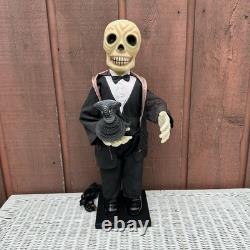 RARE Vintage Telco 1988 Skeleton With Cobra Snake Light Up Motion-ette