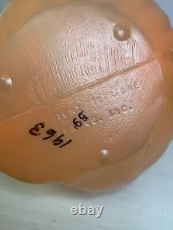 RARE Vtg 1960s TOPSTONE Halloween GHOUL Jack-O-Lantern Blow Mold JOL Candy Pail