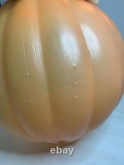 RARE Vtg 1960s TOPSTONE Halloween GHOUL Jack-O-Lantern Blow Mold JOL Candy Pail