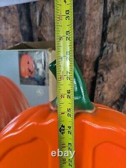 RARE Vtg Empire 27 Giant Hanging Pumpkin Box & Manual #7419 Halloween Blow Mold