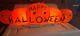 Rare Vtg Union Don Featherstone Happy Halloween Line Of Pumpkins Blow Mold